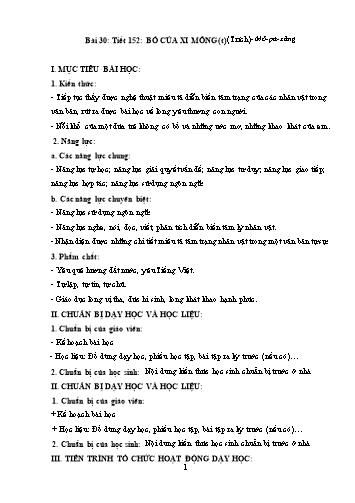 Giáo án Ngữ văn Lớp 9 (Công văn 5512) - Tiết 152, Văn bản: Bố của Xi-mông(Tiếp theo)