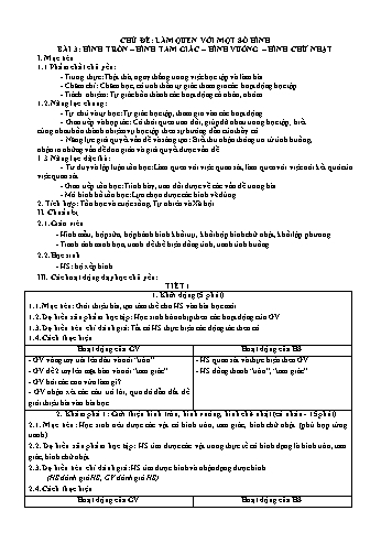 Bộ giáo án Toán Lớp 1 (Chân trời sáng tạo)