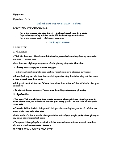 Giáo án Sinh Hoạt Lớp 6 (Chân Trời Sáng Tạo) - Tuần 17